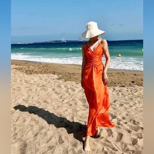 Sandro bright orange dress. Size 34(XS).